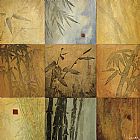 Bamboo Canvas Paintings - Bamboo Nine Patch